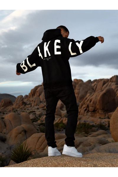 aynewmoda Blakily Printed Hoodie Swaetshirt