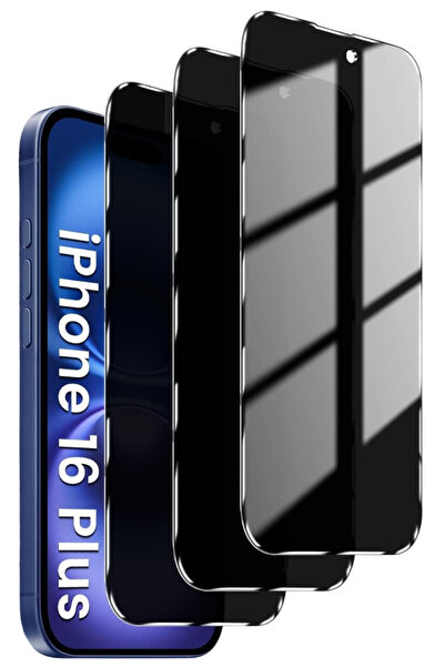 Evax (3'LÜ GUARD HAYALET) Iphone 16 Plus Uyumlu Hayalet Tam Kaplayan Guard Ca...