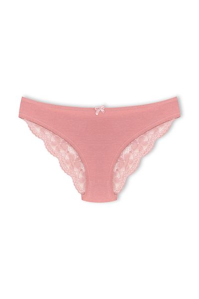 HNX 4 Pack Cotton Back Leg Lace Slip Women's Panties