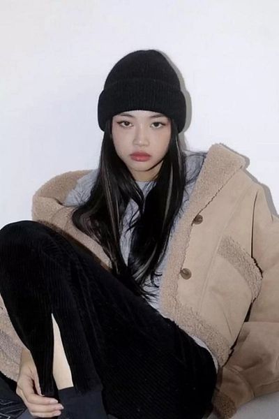 minibuki Black Colored Beret Hat