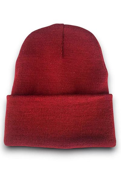 minibuki Burgundy Colored Beanie Hat