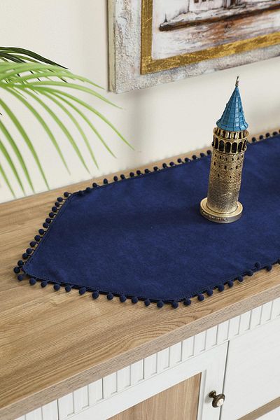 Aisha's Design Runner with Pompoms 120 X 40 Cm,R-20O