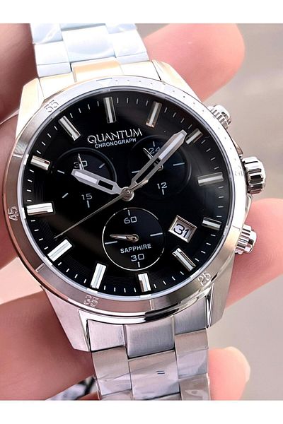 Quantum Steel Cord Functions Active 100 Mt Water Resistant Men's Wrist Watch+Bracelet Eadg.1160.33