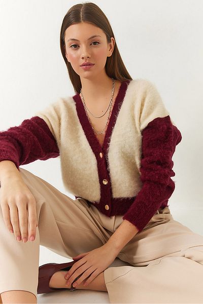 Bianco Lucci Women's Raised Knitwear Cardigan 20246909