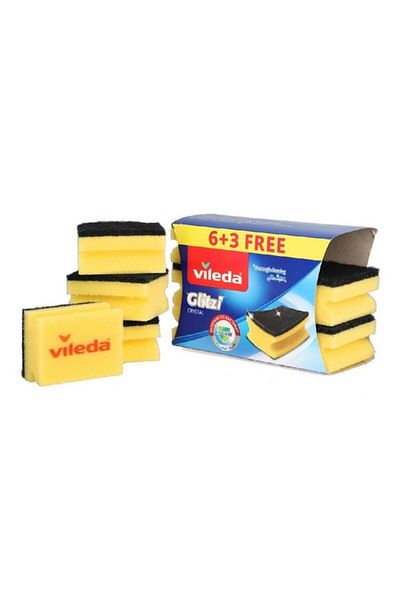 Vileda 9-Piece Glitzi Cleaning Sponge