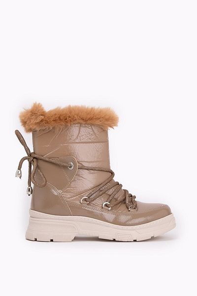 Luvi 23 Γυναικείες μπότες Mink Fur Lace Up