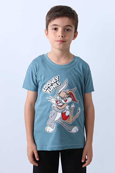 HÇM Boy's T-Shirt with Character Print, Crew Neck F16