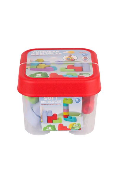 DEDE Nessiworld 04007 Soft Big Blocks Bucket 18 Pieces -