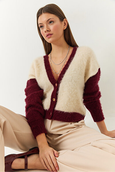 Bianco Lucci Women's Raised Knitwear Cardigan 20246909