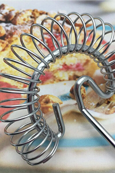 Seram Collection Spiral Spring Practical Egg Beater Wire Food Dessert Stirrer Milk Coffee Frother Serving Set