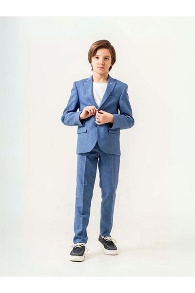 Zekids 3-6 Years Old Boys' Sports Set - T-Shirt, Linen Jacket and Pants