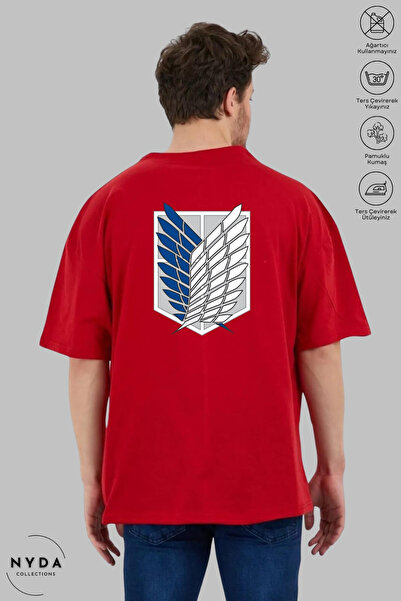 Nyda Collections Unisex majica kratkih rukava sa širokim izrezom i printom "A...