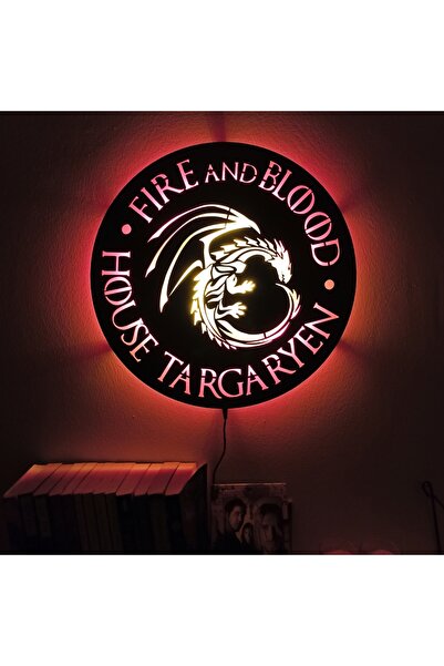 FOREVHOME House of Targaryen Led Işıklı Tablo