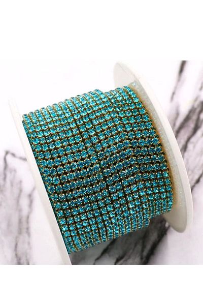 yiğit aksesuar 2 Meter Light Blue Crystal Strip - Ss8 2 mm