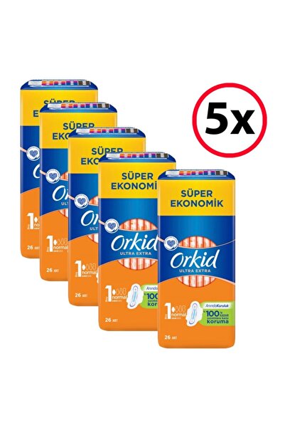 Orkid ألترا إكسترا 4 عبوات عادية 26 × 5 قطع