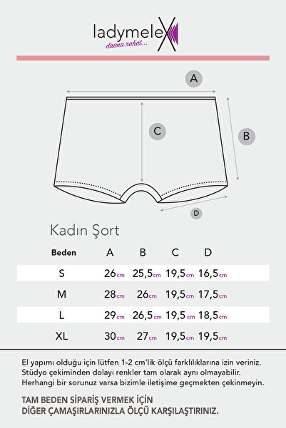 LadyMelex Γυναικείο σορτς Boxer White Single, Εσώρουχα και Σορτς Καλσόν 100% Μαλακό Ύφασμα