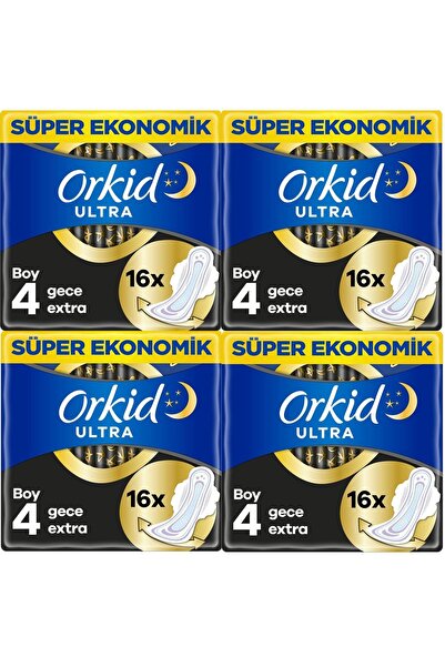 Orkid Ultra Extra 4'lü Gece Extra 16 X 4 Adet
