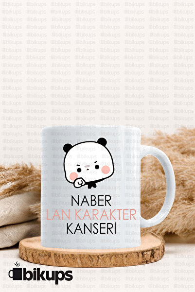 bikups كوب مطبوع عليه شخصية نابر لان للسرطان