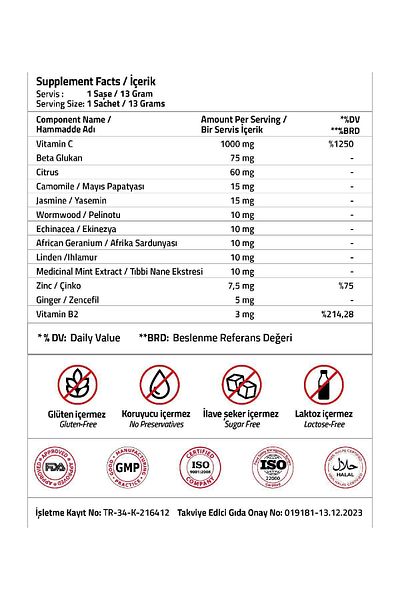 Validus 13 Gr*12 Sachet Hot C