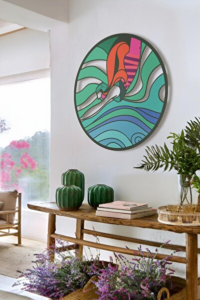 Artepera Nature’s Melody Metal Duvar Tablosu - 49 X 49 Cm - Modern Ev Dekoras...