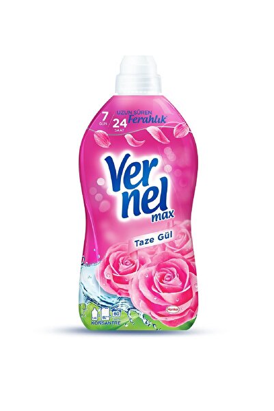 Vernel Max Konsantre Çamaşır Yumuşatıcısı Taze Gül 1440 ml