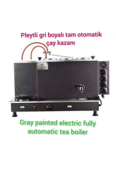 SAFİR Gray 3 Teapot Fully Automatic Electric Tea Boiler Stove - Ets with Plate Energy Saving System