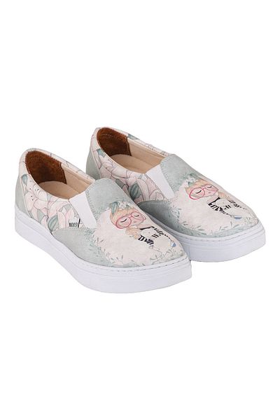 NOOSY Printed Fashion Girl Design Unisex Kids Sneakers