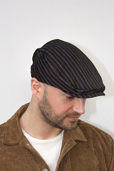 Bay Şapkacı erkek-kasket-sapkasi-9991-çizgili