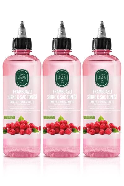 Eyüp Sabri Tuncer خل التوت ومقوي الشعر 500 مل، مجموعة من 3 قطع