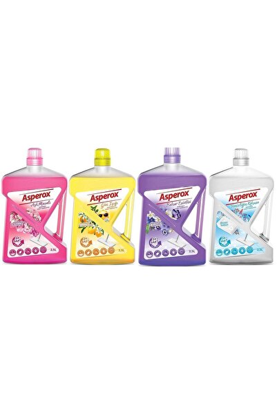 ASPEROX Yüzey Temizleyici Set- Aşk Masalı- Bahar Esintisi- Gün Işığı- Beyaz Sabun 2500 ml