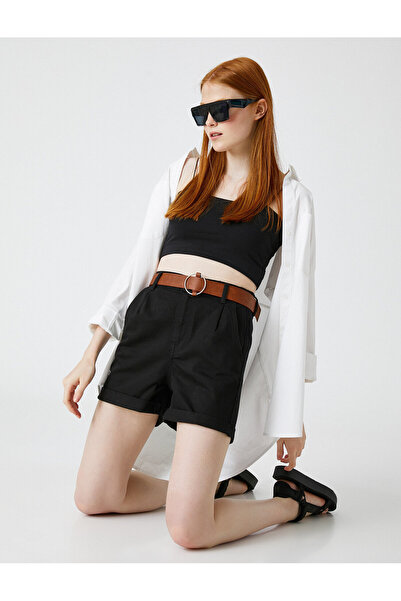 Koton Τζιν σορτς με ζώνη