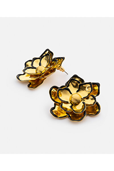 İpekyol Kontrast renkli çiçek küpe