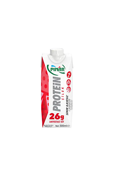 Pınar Çilekli Protein Süt 500 ml X 12 Adet