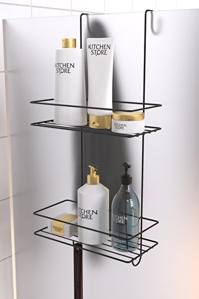 Kitchen Store 2 Katlı Askılı Banyo Duş Rafı – Sabunluk, Duşakabin & Şampuanlık Organizatörü | Pratik ve Modern