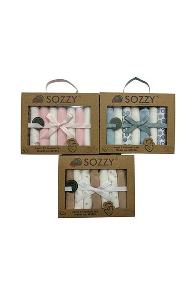 Sozzy Soft Cotton Mouth Wipes - 3 Boxes (21 Pieces)