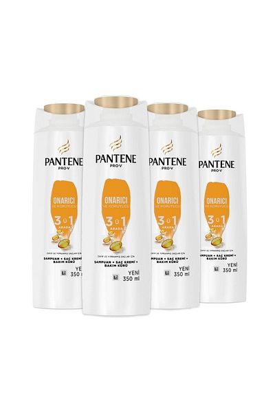 Pantene 350 ml Shampoo Repair - 3 U 1 X4 Treatment