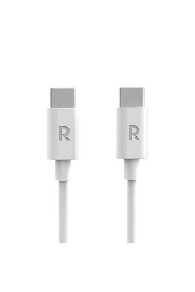 RavPower 1M Type-C to Type-C Fast Charging Cable, Charge & Sync, 10000+ Bend Lifespan, White
