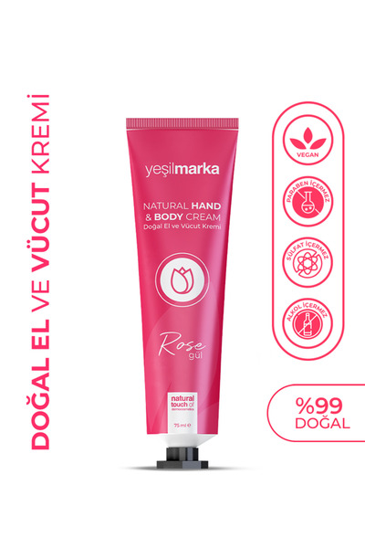 yeşilmarka Doğal El ve Vücut Kremi - Yoğun Nemlendirici Etkili - 75 ml
