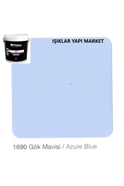 Polisan Ahşap&metal Boyası-su Bazlı-x1 Antiaging-kokusuz-parlak -0,70litre(900GR.)-gök Mavisi