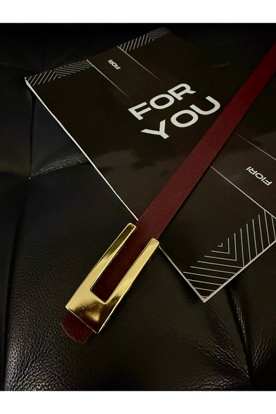 Fiori Σχεδιασμός Χρυσή Πόρπη Λεπτή Γυναικεία Ζώνη, Ζώνη Παλτό, Ζώνη Πουκάμισου, Ζώνη Φόρεμα