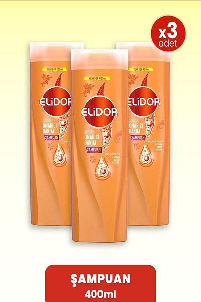 Elidor 400 ml Restorative Shampoo - X3 Instant Care