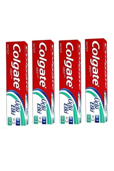 Colgate Diş Macunu Üç Etki 50 ML X 4 Adet