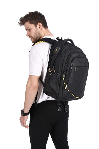 ÇÇS 51248 SİYAH USB GİRİŞLİ SIRT ÇANTASI