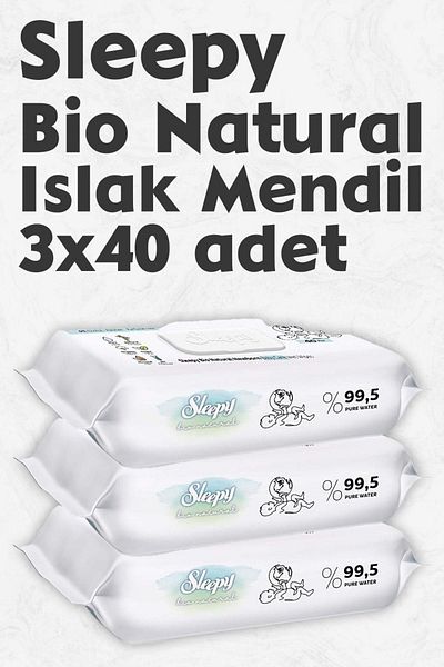 Sleepy Newborn Wet Wipes - Bio Natural