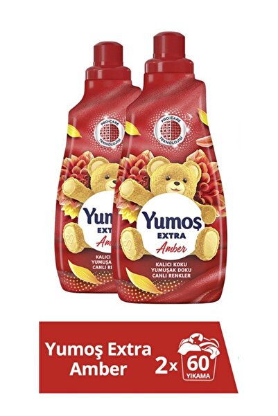 Yumoş Extra Konsantre Çamaşır Yumuşatıcısı Amber 2 X 1440 ml