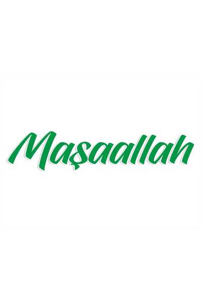 Altınuç Art Design 24x8 cm Maşaallah Sticker Laptop Kask Araba Motor Defter S...