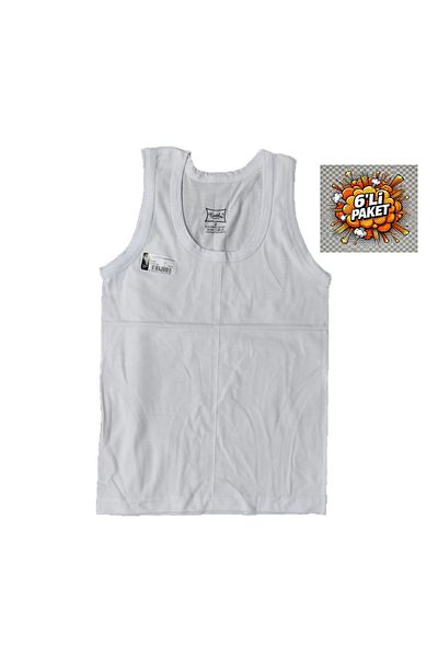 Pardon White 6 Boys' Undershirt