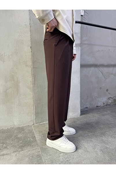 DİFRANSEL Φαρδύ παντελόνι από ύφασμα με άνετη εφαρμογή