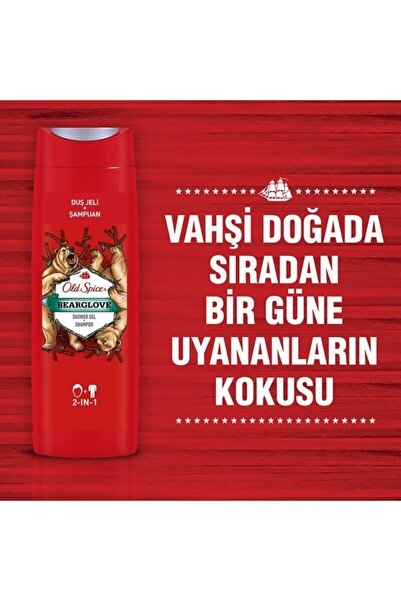 Old Spice 400 Ml Şampuan Bearglove 3in1