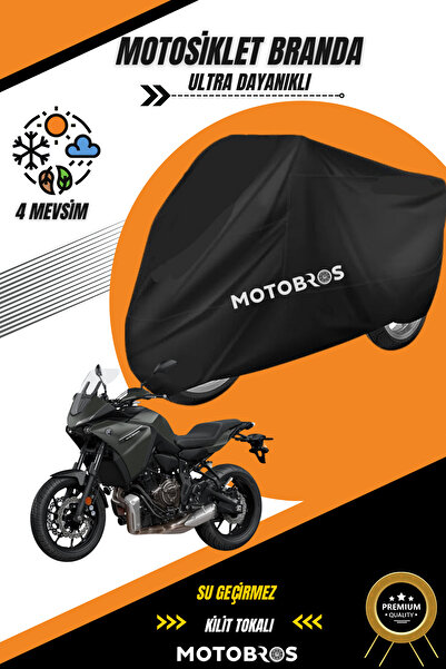 Motobros قماش القنب للدراجات النارية Yamaha Tracer أسود مقاوم للماء ومتين (أع...